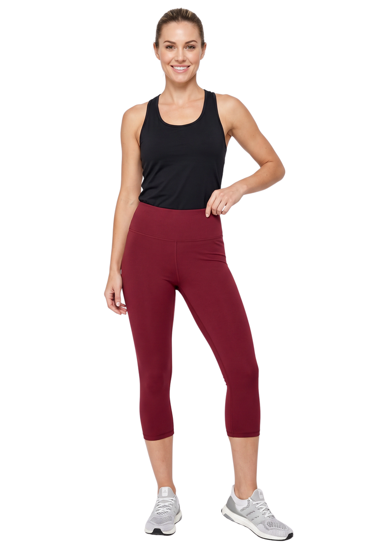 Wholesale Buttery Smooth Basic Solid High Waisted Capris - 3 Inch - New Mix
