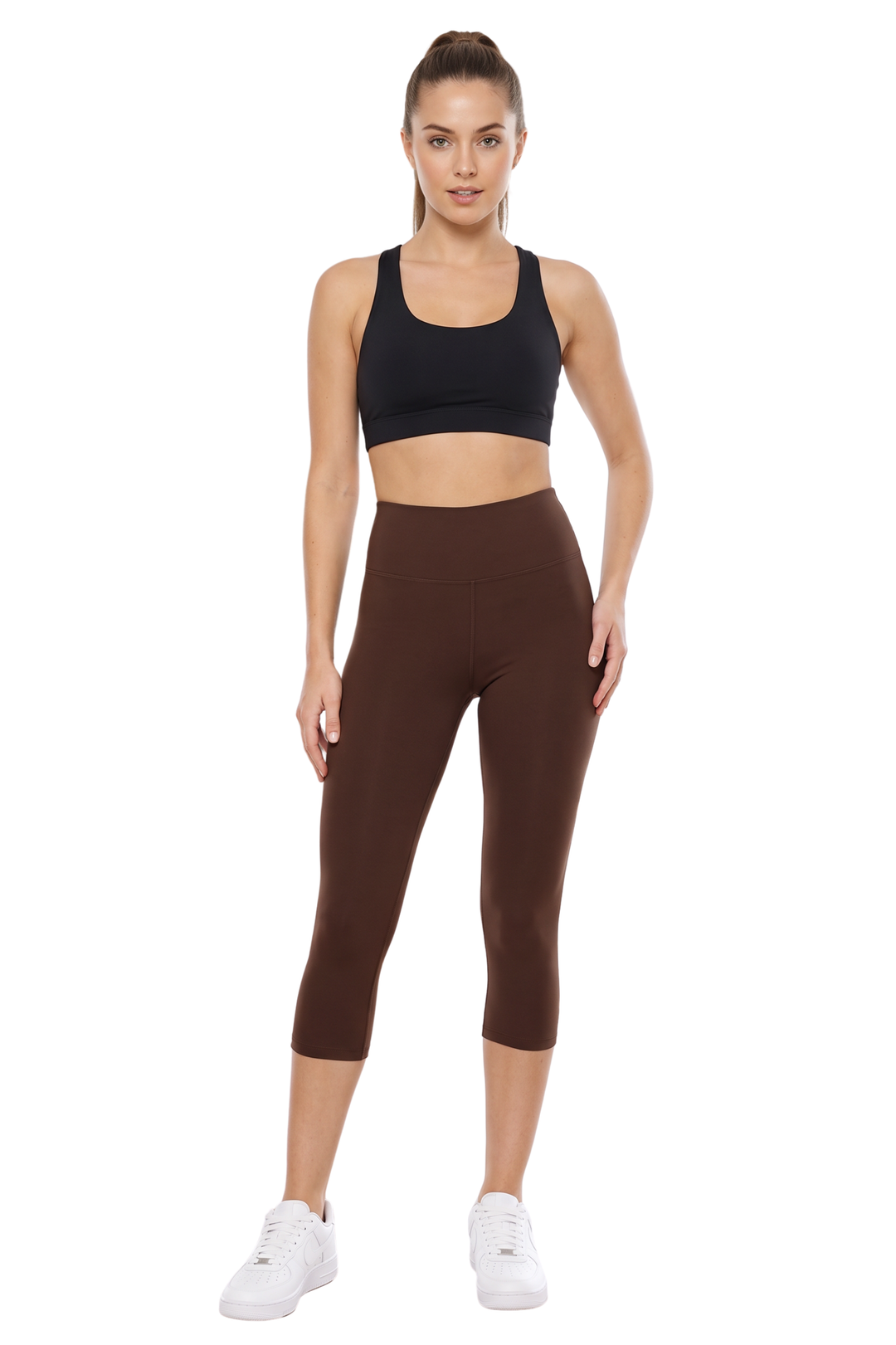 Wholesale Buttery Smooth Basic Solid High Waisted Capris - 3 Inch - New Mix