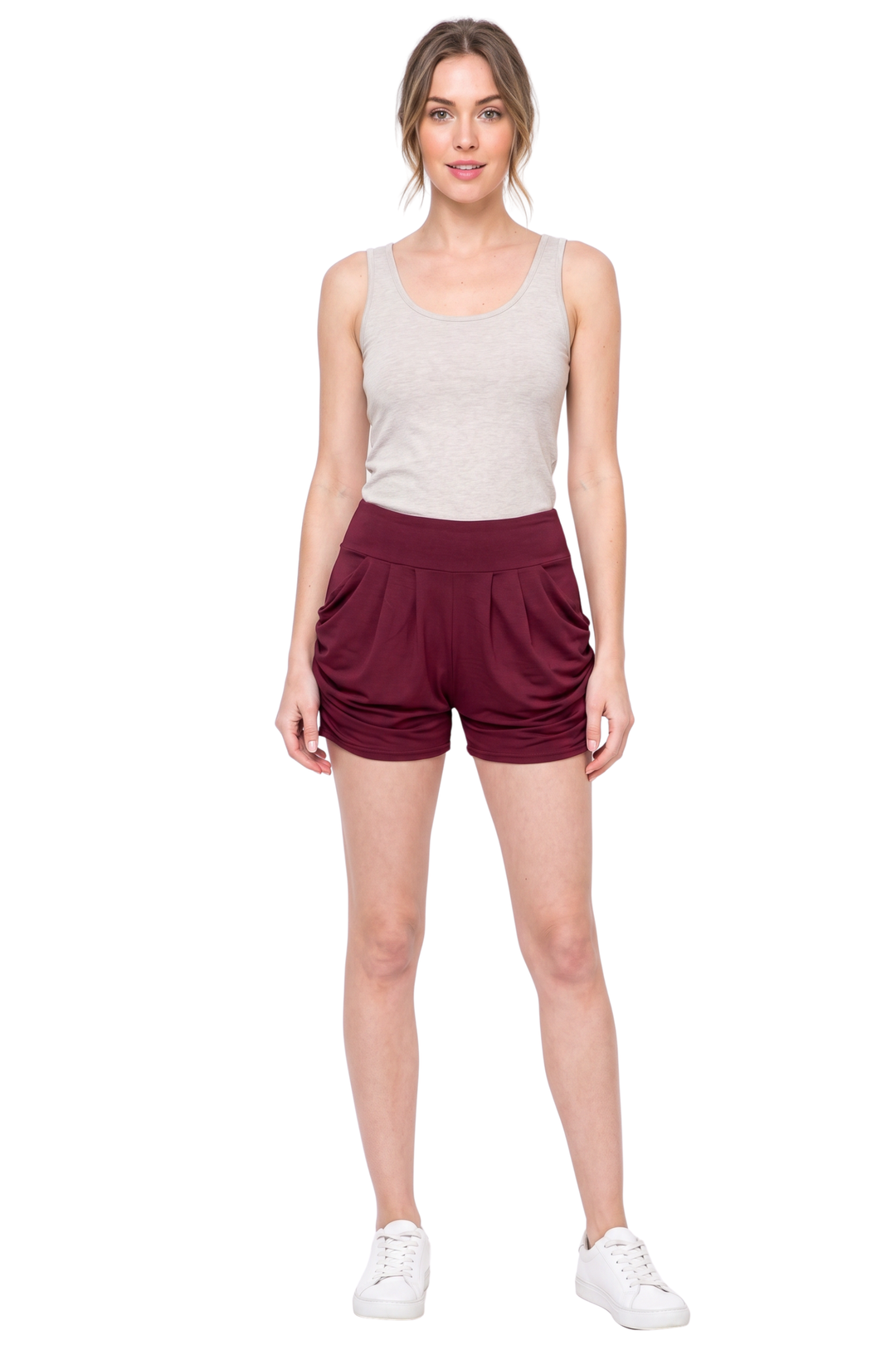 Wholesale Buttery Smooth Solid Basic Harem Shorts