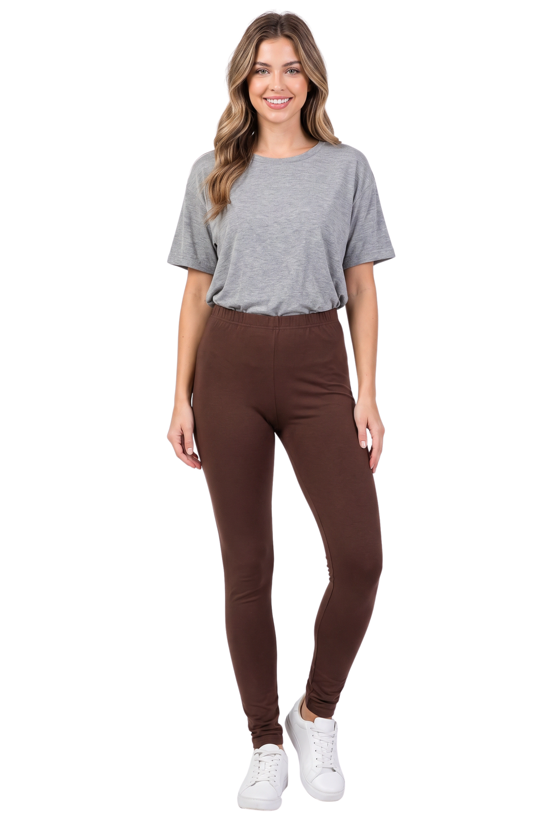 Wholesale Buttery Smooth Basic Solid Leggings - EEVEE