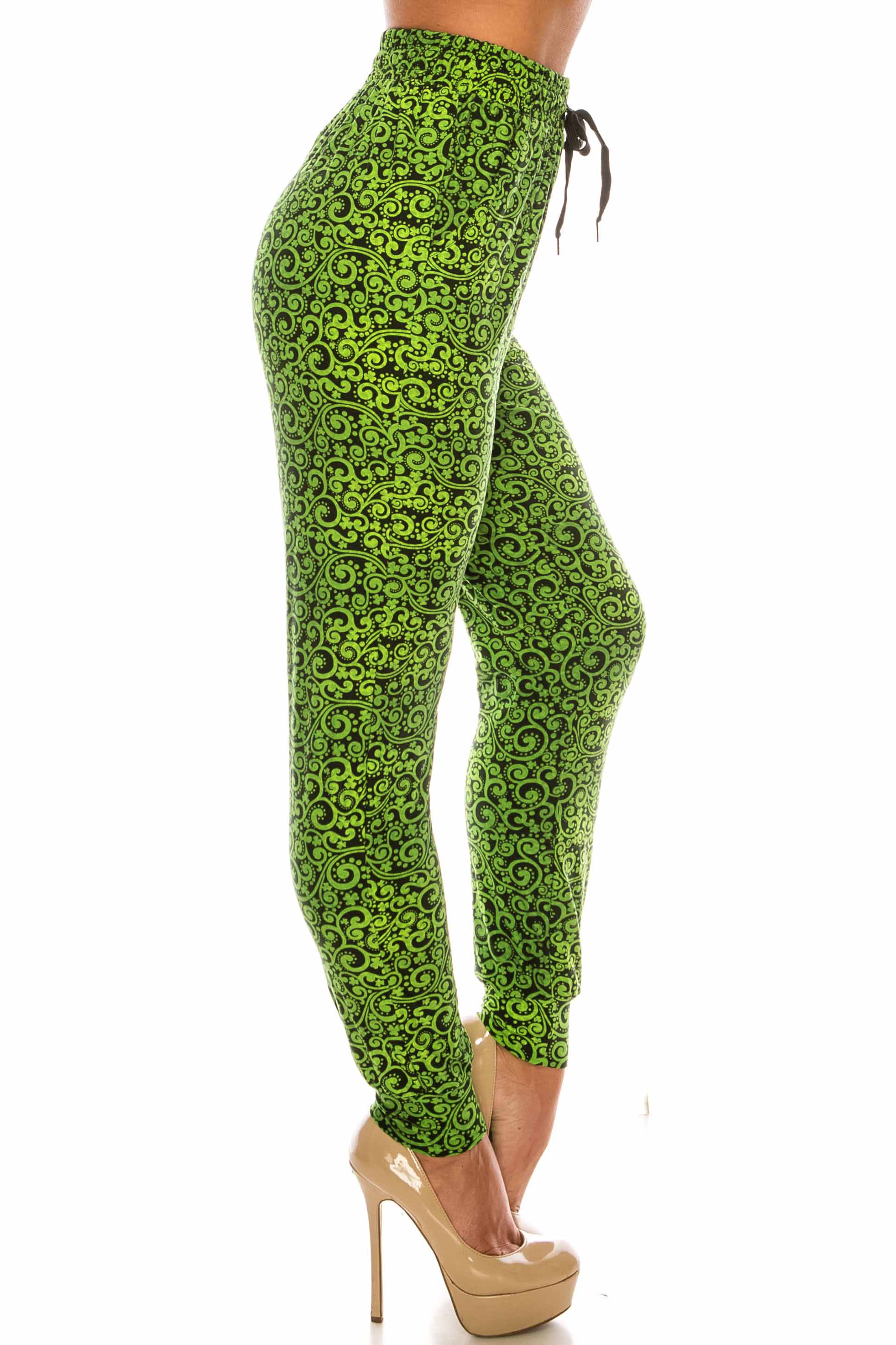 Wholesale Buttery Smooth Green Irish Vine Joggers - LIMITED EDITION