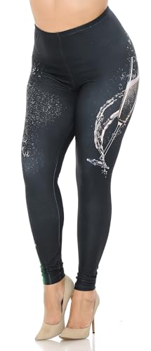 Wholesale Creamy Soft Pop the Champagne Plus Size Leggings - USA Fashion