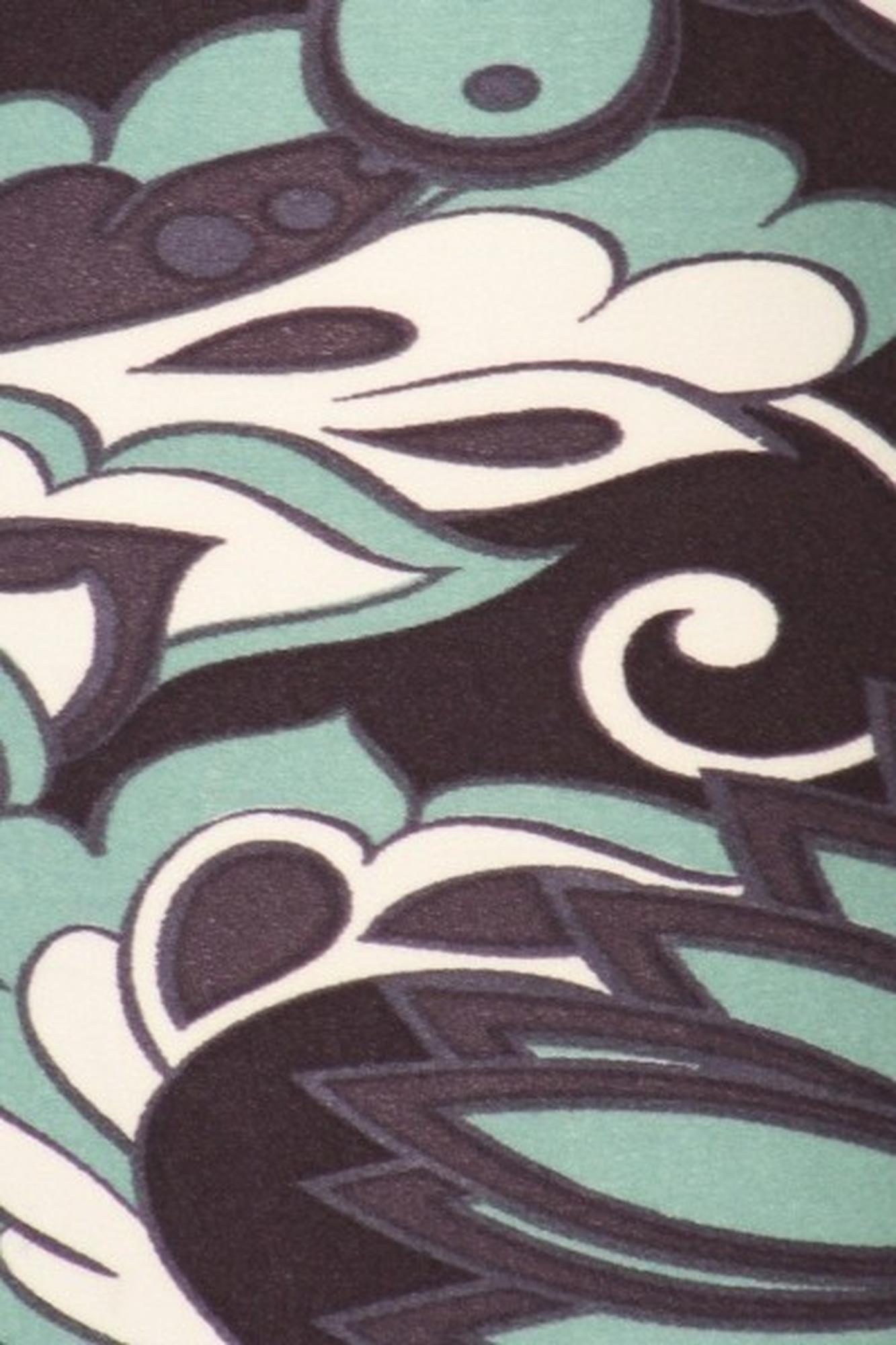 Wholesale Buttery Smooth Midnight Minty Mandala High Waist Leggings