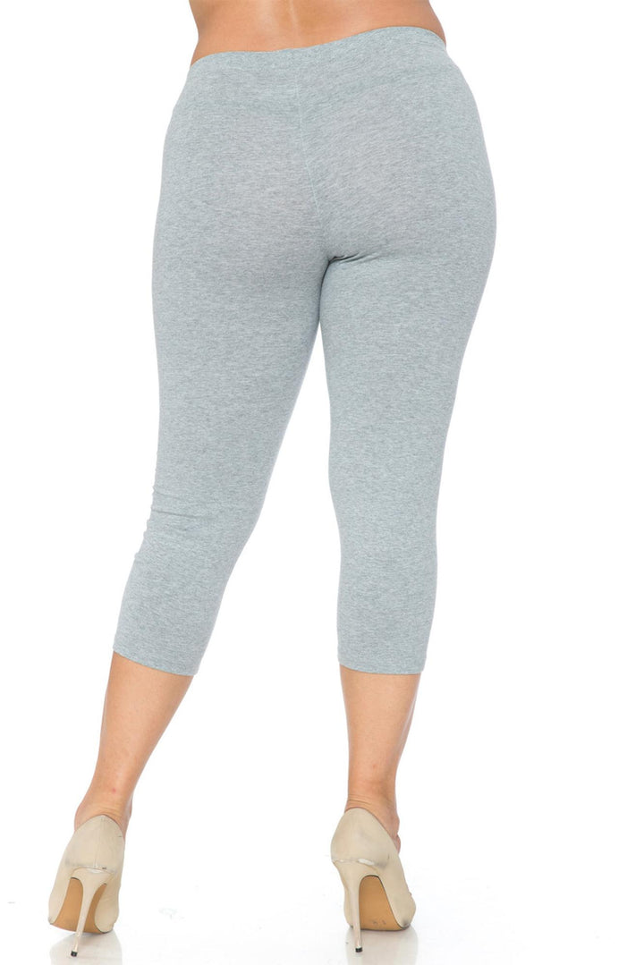 Wholesale USA Cotton Capri Length Plus Size Leggings