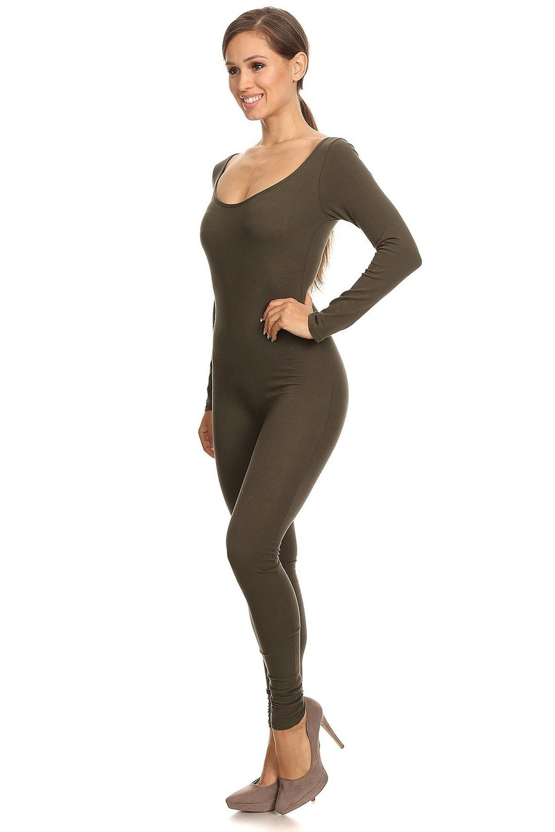 Wholesale USA Full Long Sleeve Cotton Jumpsuit