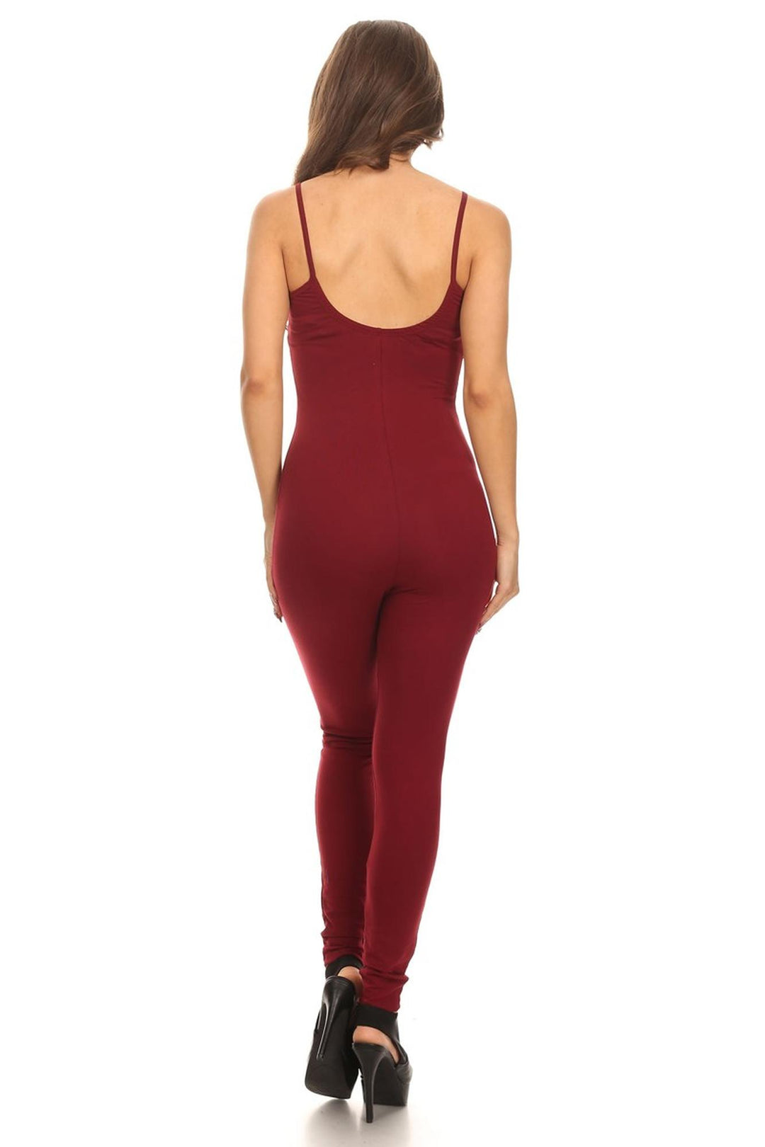 Wholesale USA Basic Cotton Spaghetti Strap Jumpsuit