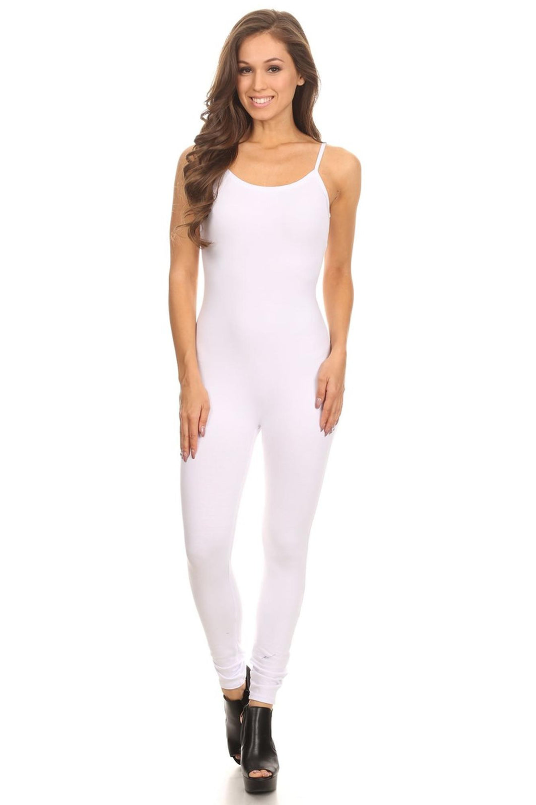 Wholesale USA Basic Cotton Spaghetti Strap Jumpsuit