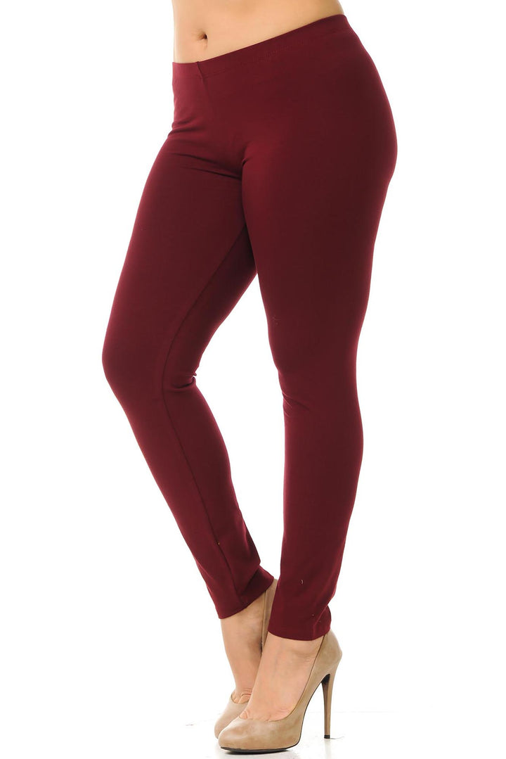 Wholesale USA Cotton Full Length Plus Size Leggings