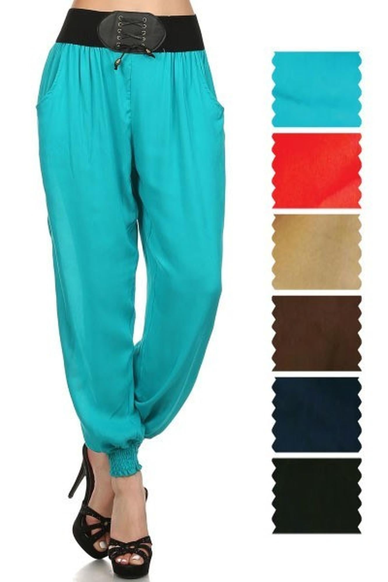 Wholesale Easy Casual Belted Harem Loose Fit Leggings