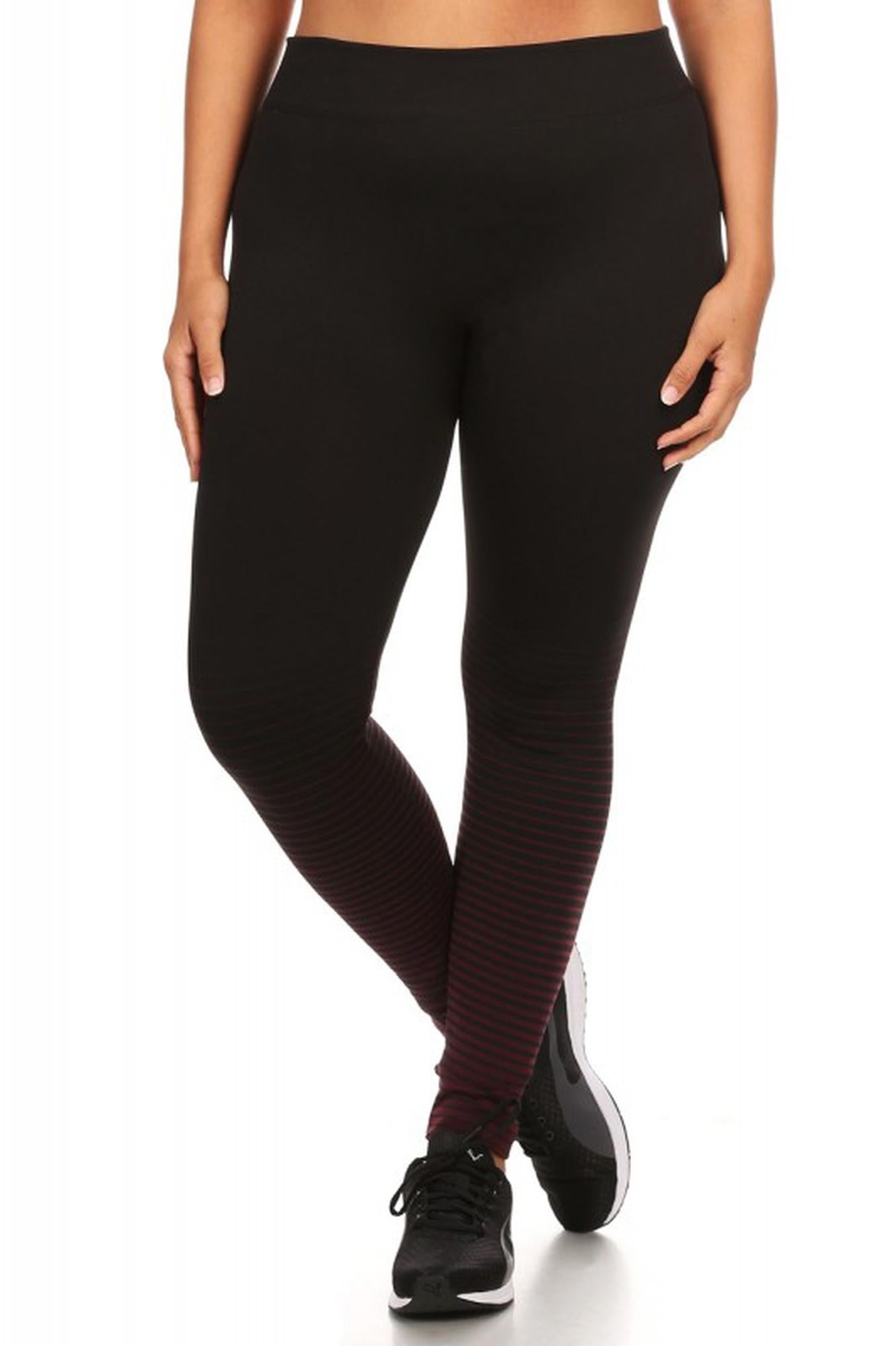 Wholesale Sport Fleece Lined Plus Size Leggings