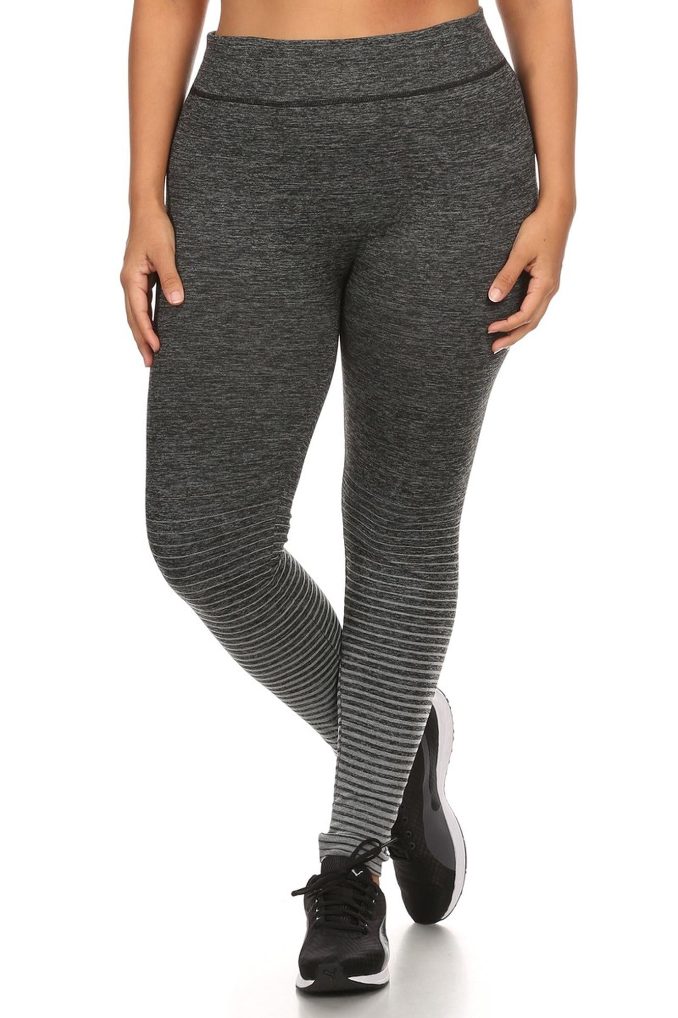 Wholesale Sport Fleece Lined Plus Size Leggings
