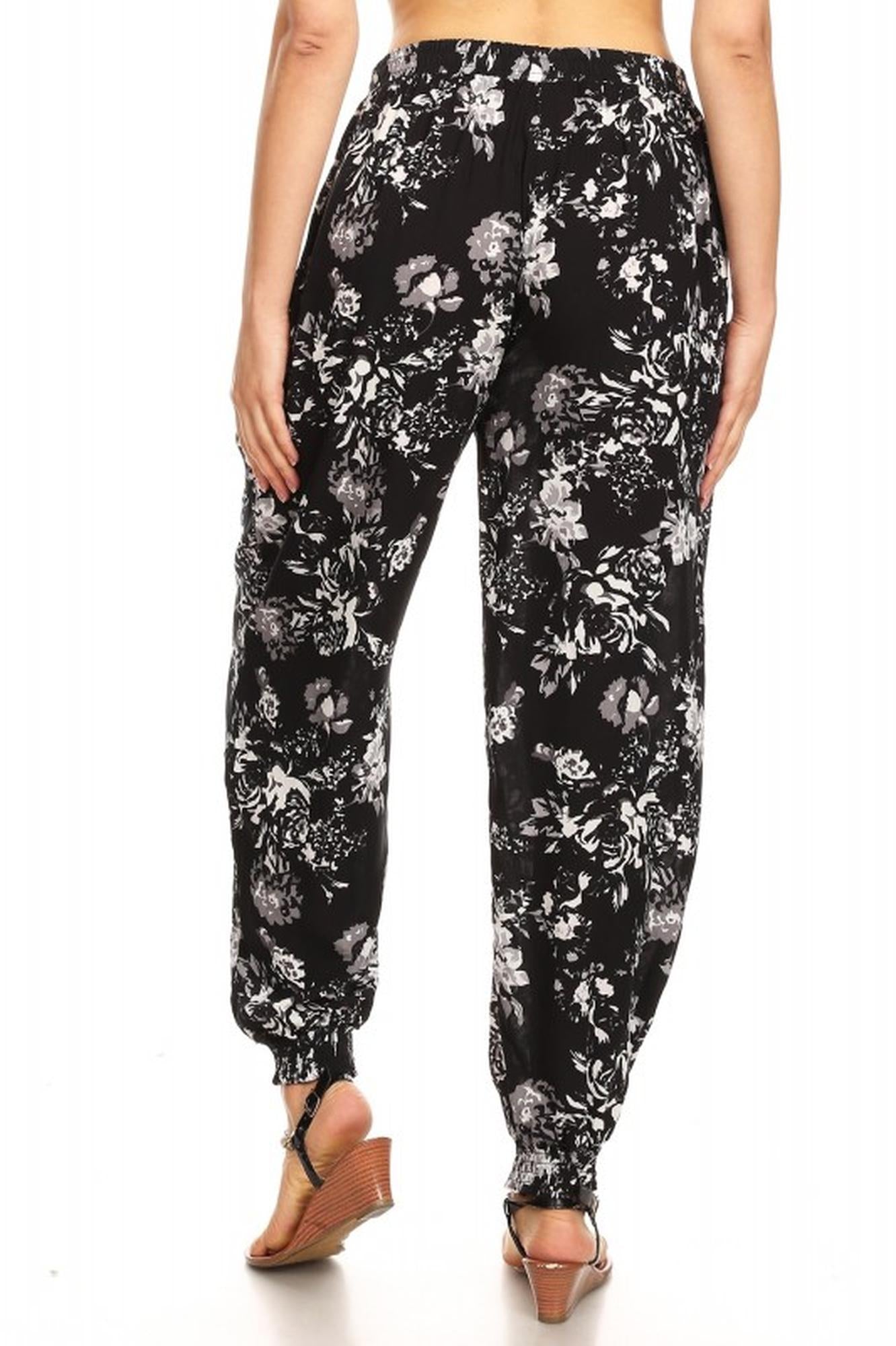 Wholesale Midnight Floral Harem Joggers