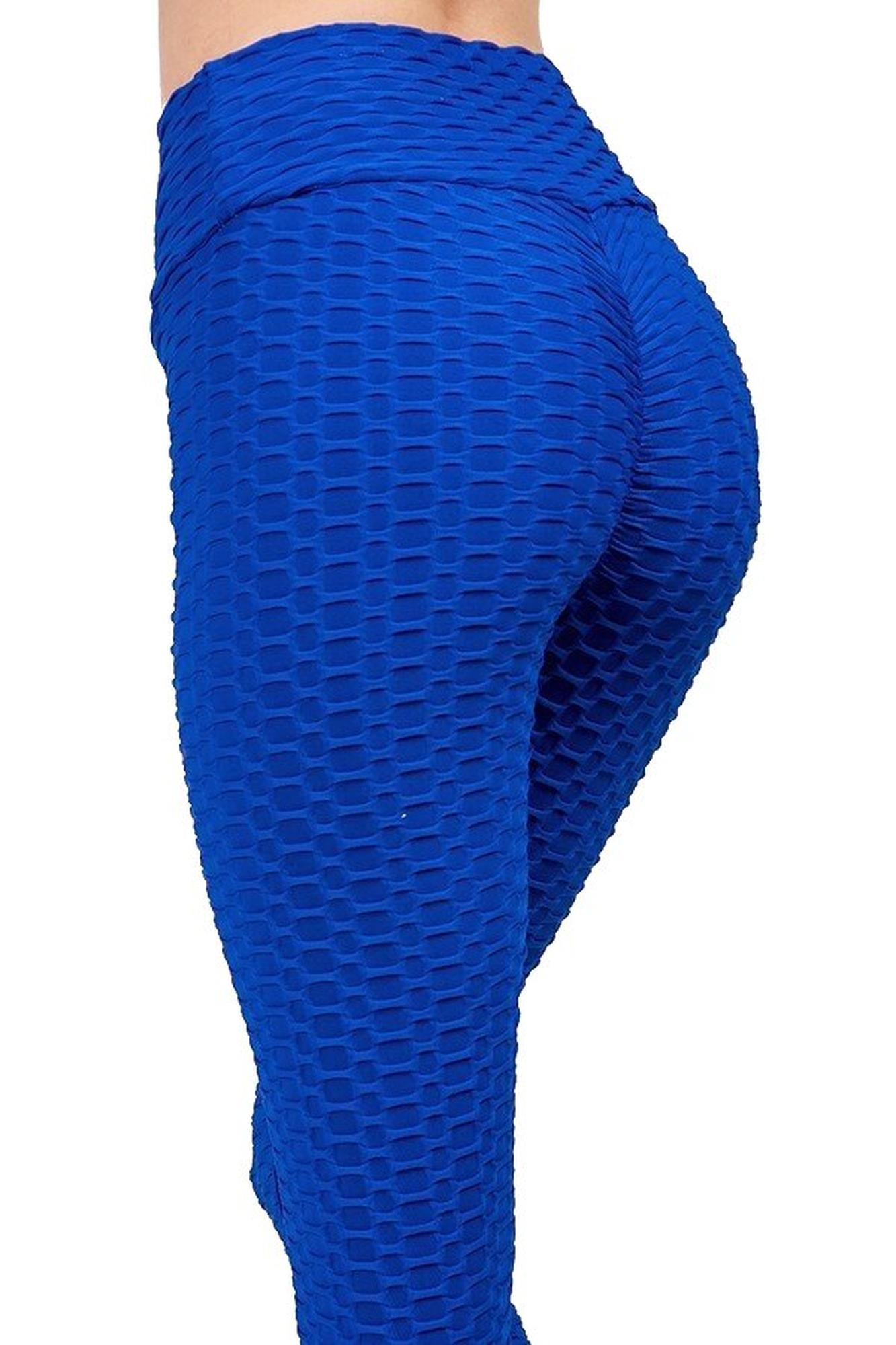 Wholesale Scrunch Butt Textured High Waisted Plus Size Capris