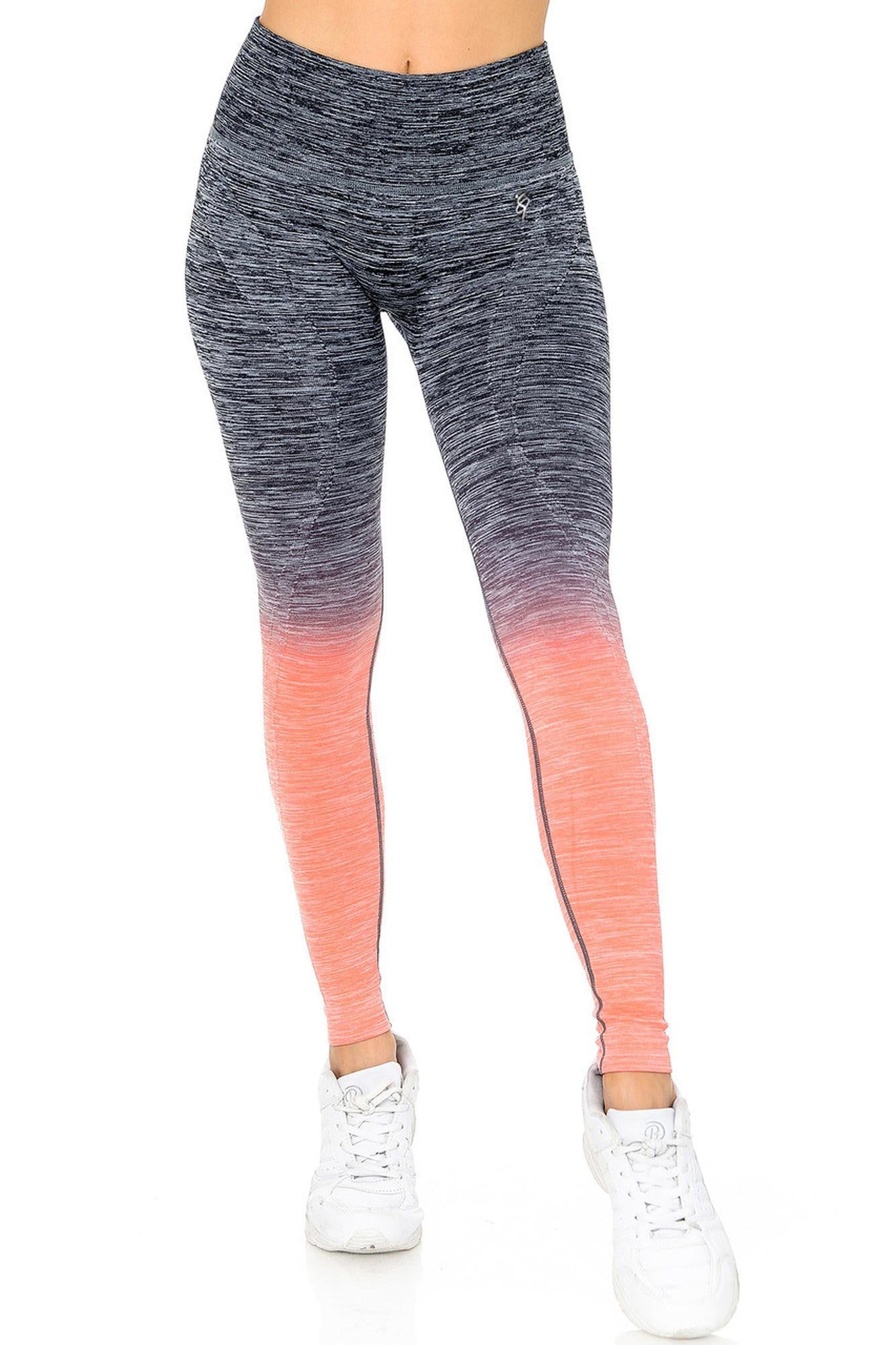 Wholesale Ombre Heathered Athleica Workout Leggings