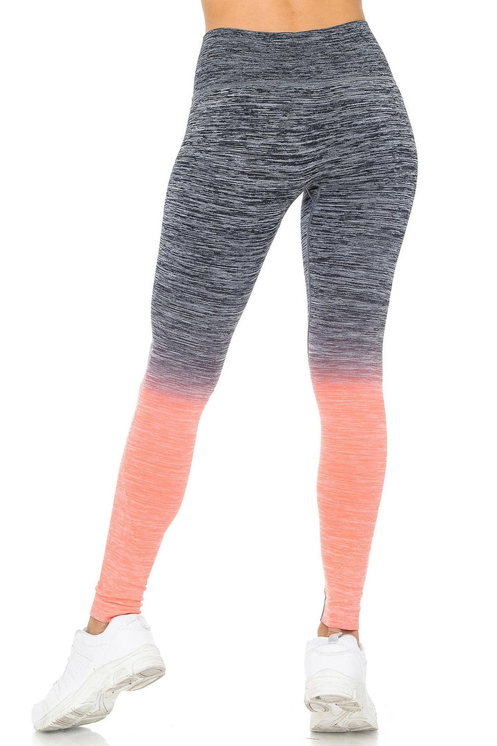Wholesale Ombre Heathered Athleica Workout Leggings