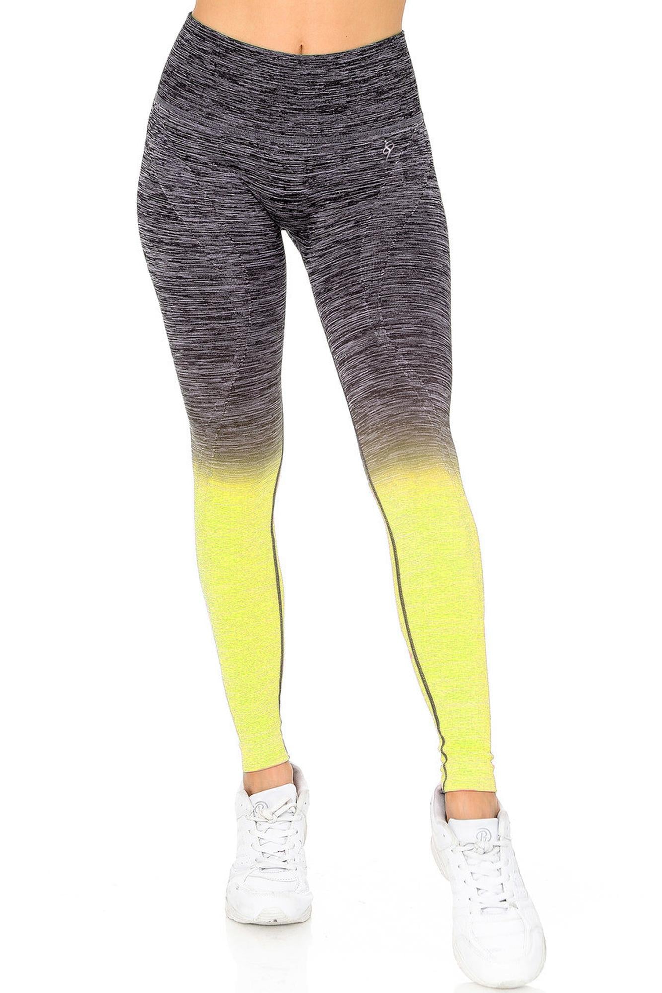 Wholesale Ombre Heathered Athleica Workout Leggings