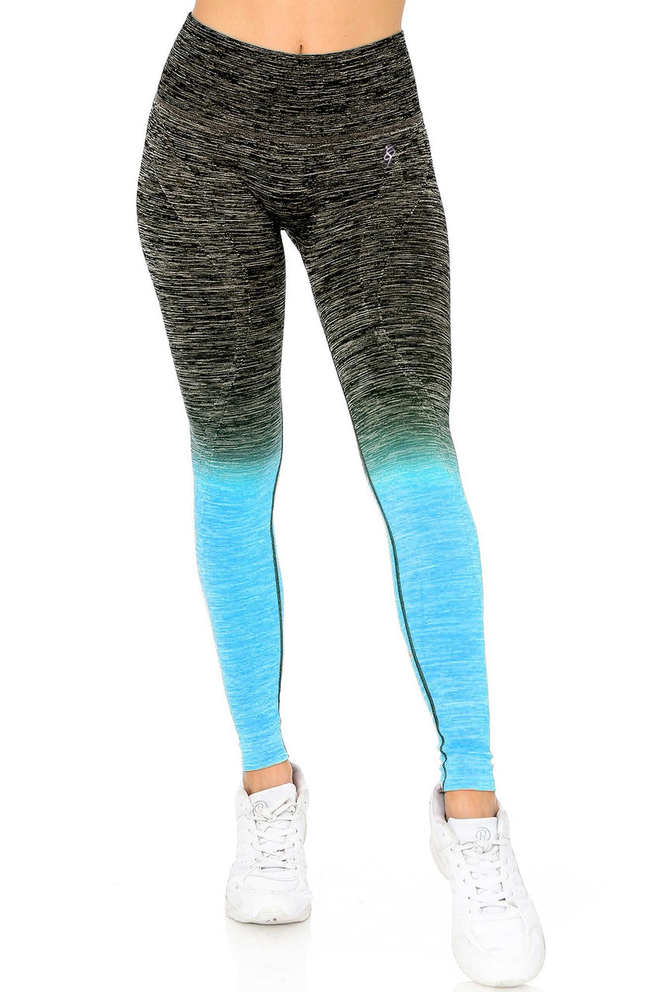 Wholesale Ombre Heathered Athleica Workout Leggings