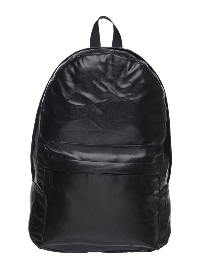 Wholesale Black Faux Leather Backpack