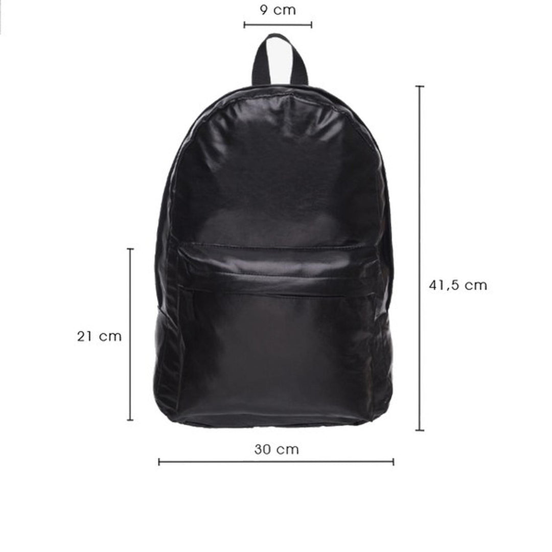 Wholesale Black Faux Leather Backpack