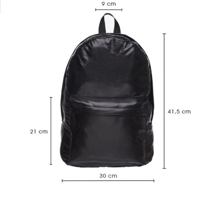 Wholesale Black Faux Leather Backpack