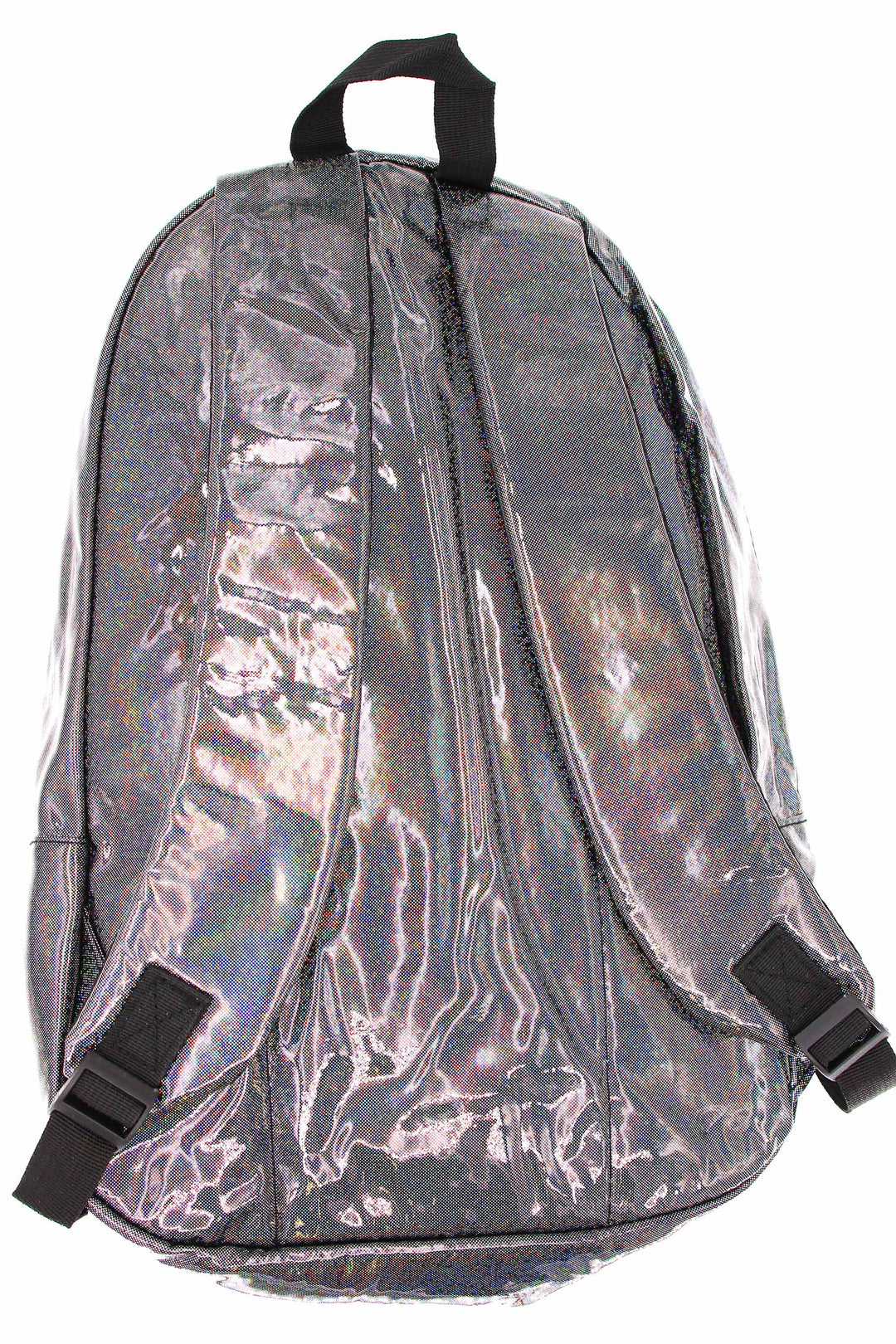 Wholesale Shiny Silver Rainbow Glitter Metallic Backpack