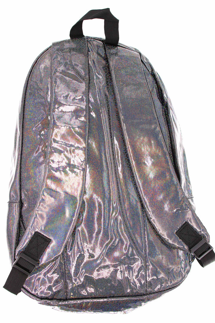 Wholesale Shiny Silver Rainbow Glitter Metallic Backpack