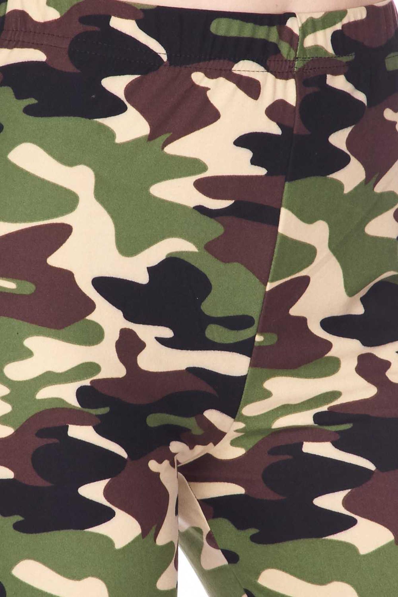 Wholesale Buttery Smooth Active Duty Camouflage Bell Bottom Leggings