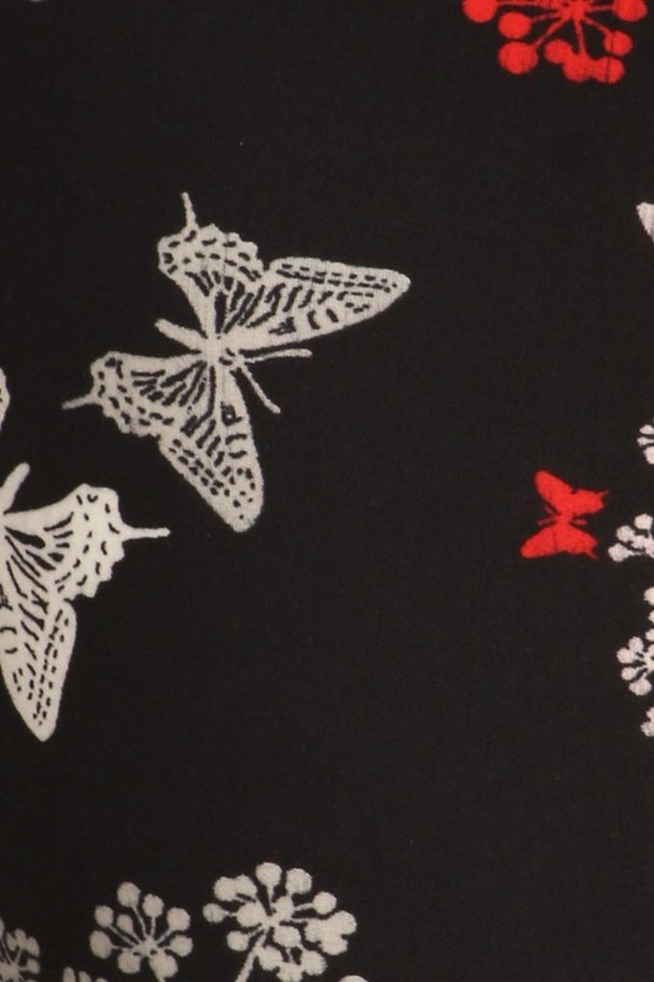 Wholesale Buttery Smooth Butterfly Bloom Bell Bottom Leggings