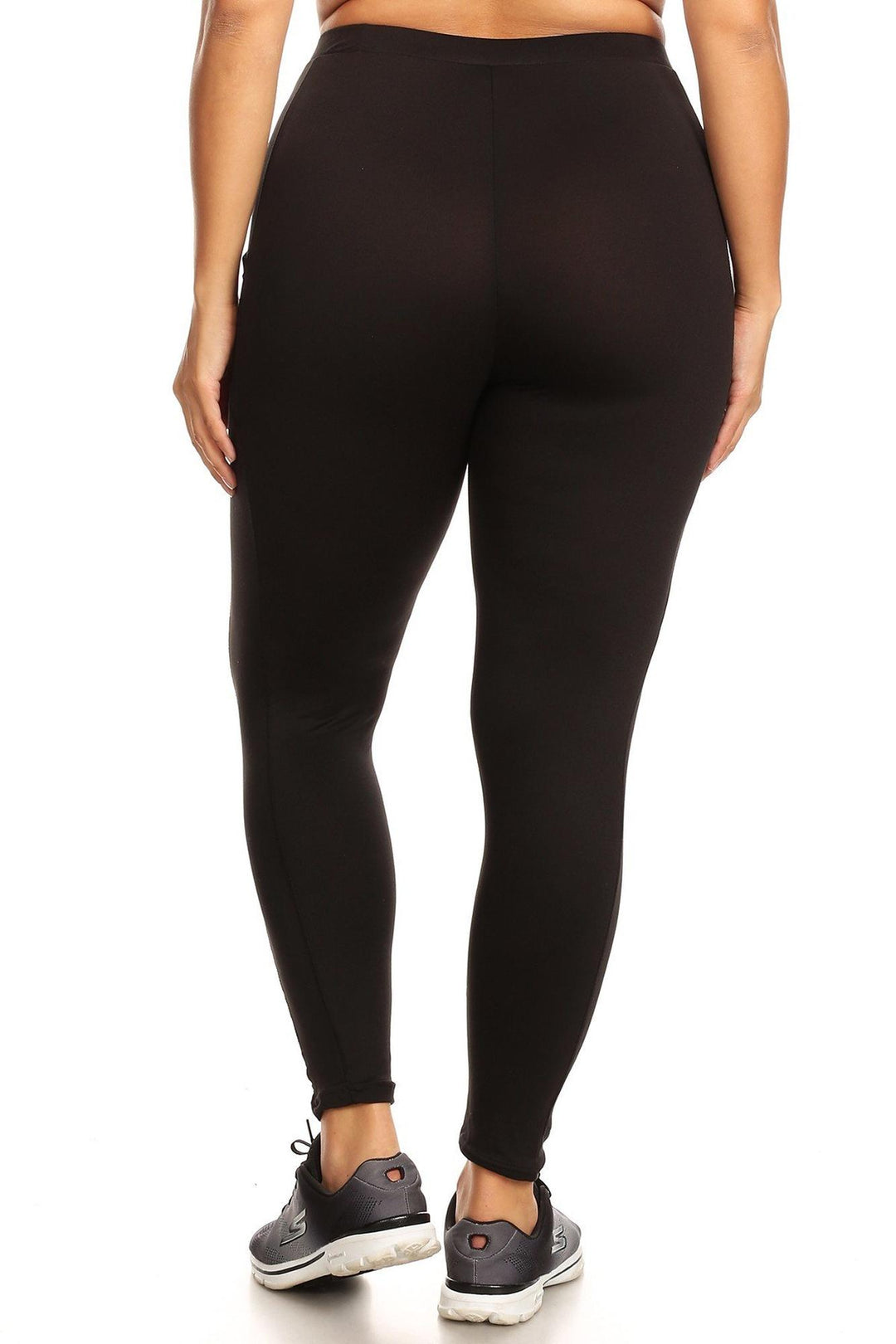 Wholesale Buttery Smooth Sport Basic Plus Size Leggings with Side Pockets
