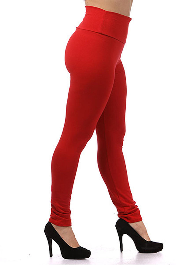 Wholesale High Waisted Cotton Plus Size Leggings