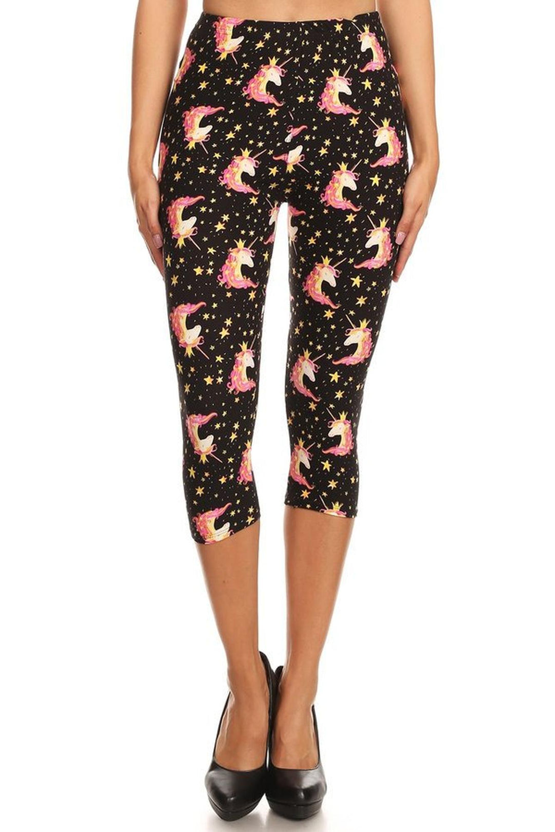 Wholesale Buttery Soft Twinkle Unicorn Capris - LIMITED EDITION
