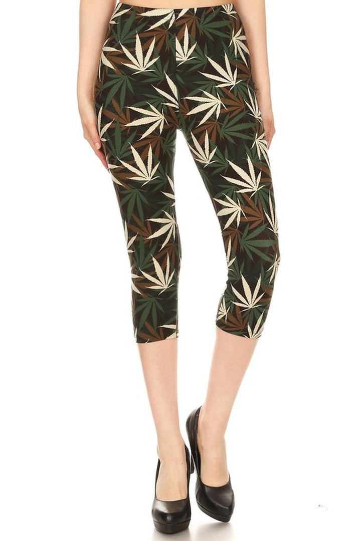 Wholesale Buttery Smooth Earthen Marijuana Capris