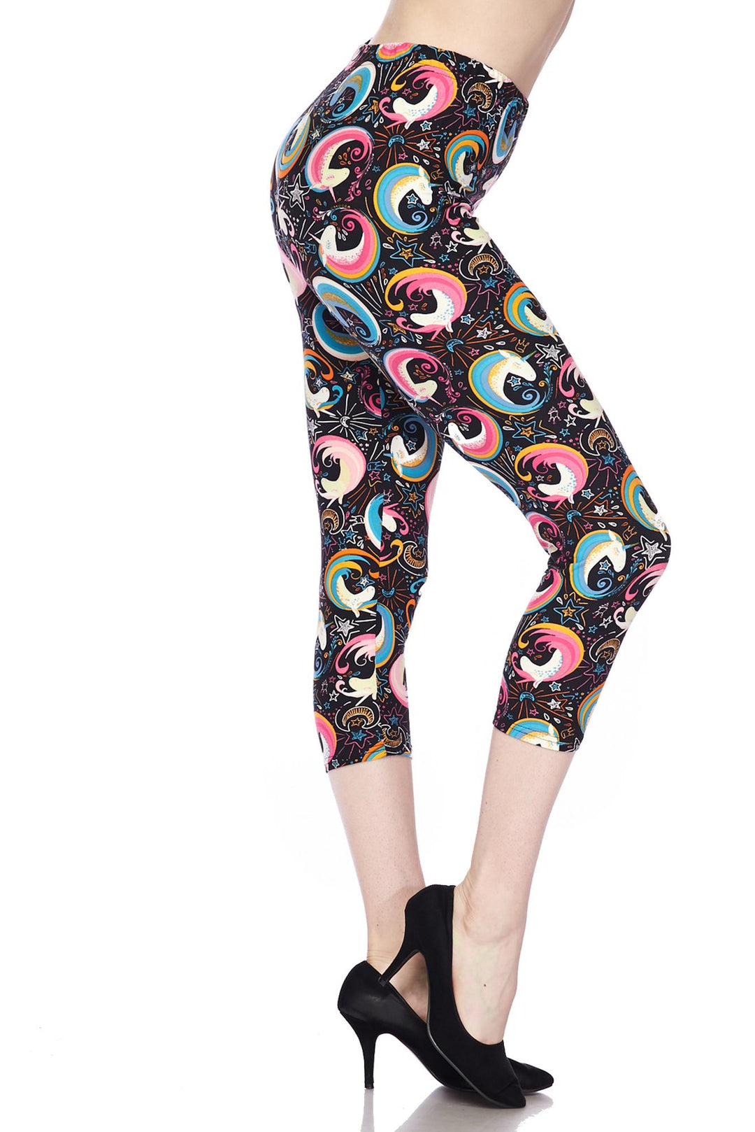 Wholesale Buttery Smooth Groovy Hip Unicorn Capris
