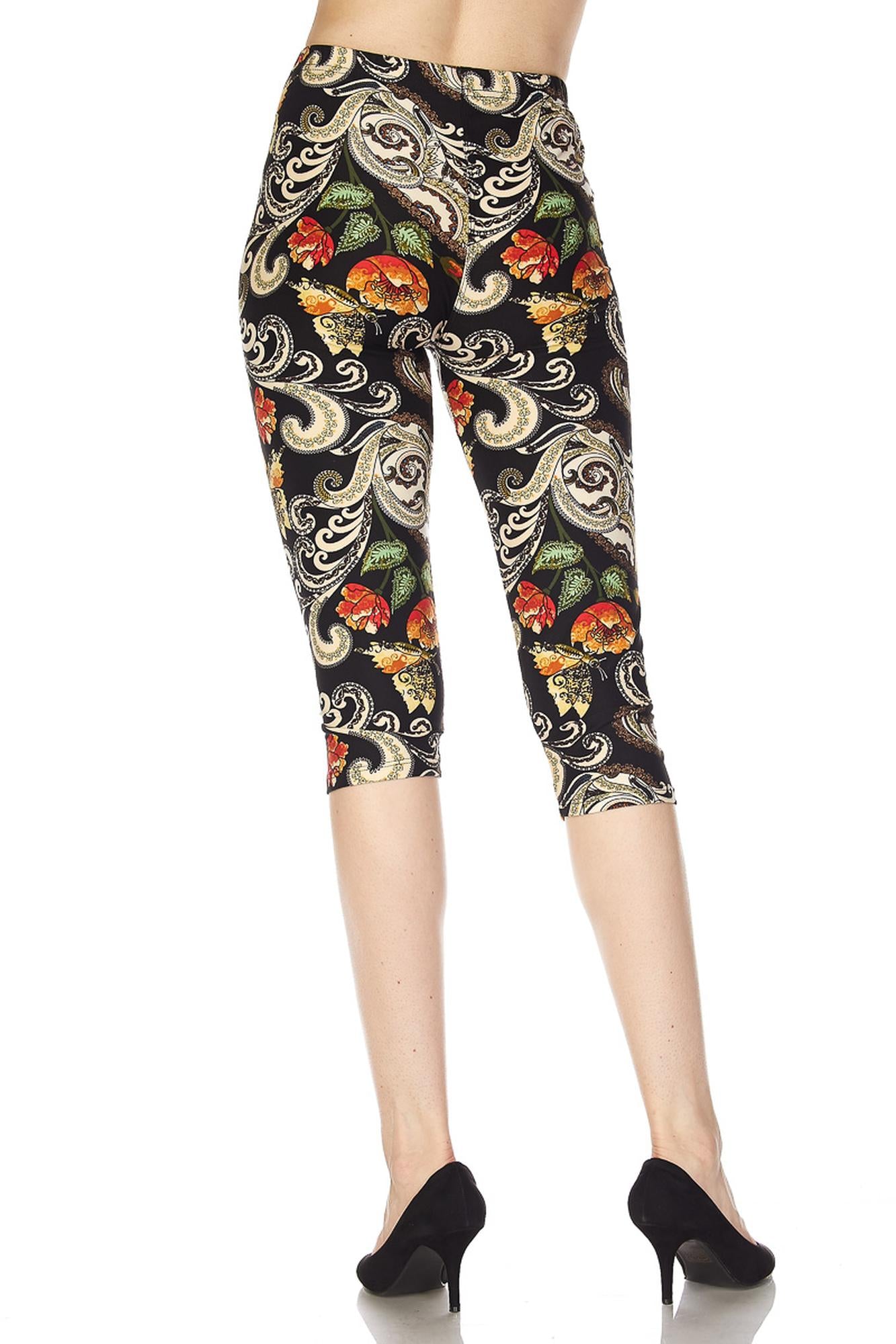 Wholesale Buttery Soft Elegant Floral Capris