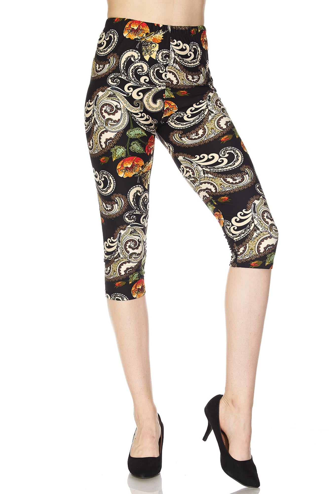 Wholesale Buttery Soft Elegant Floral Capris