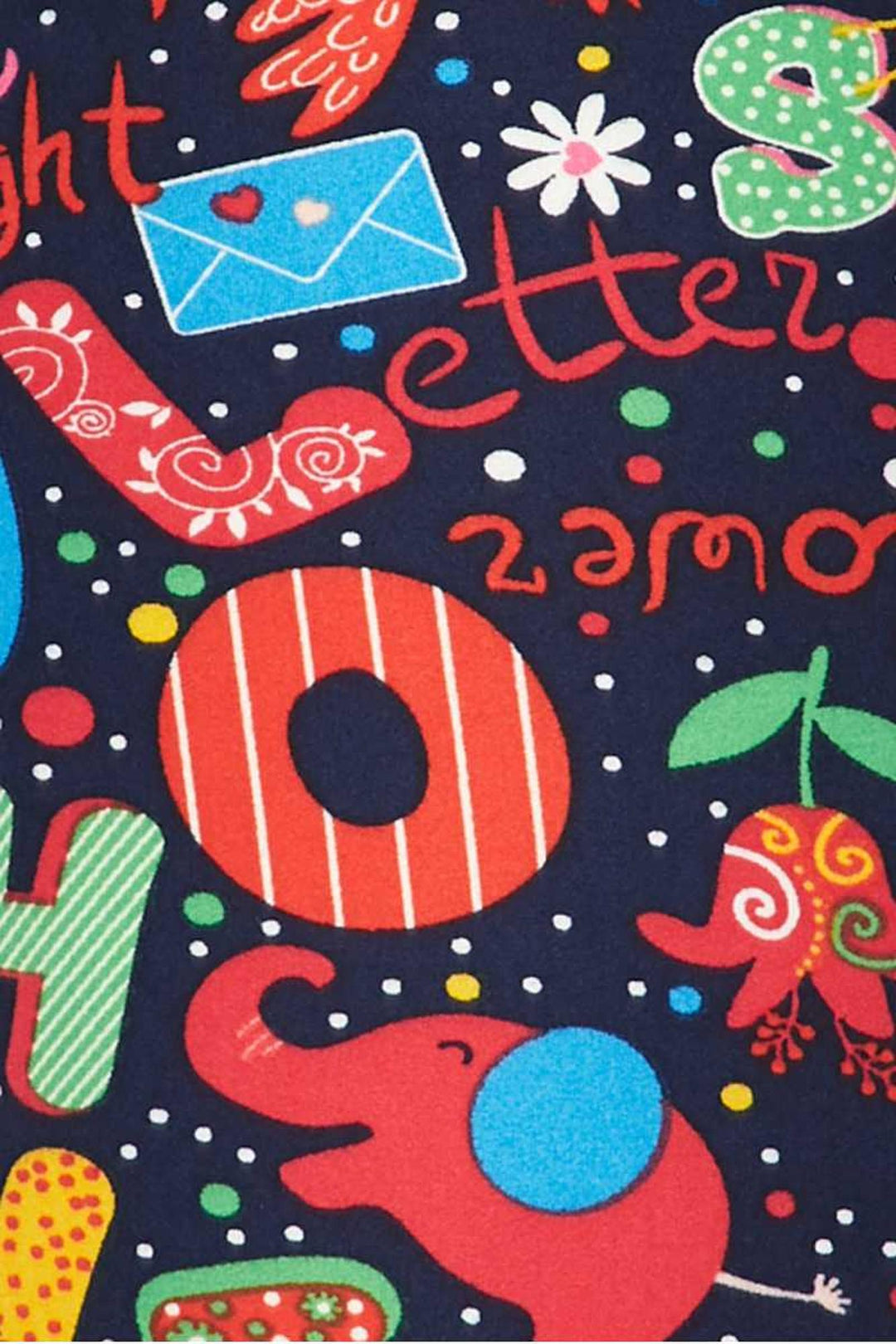 Wholesale Buttery Smooth Animal Letters Plus Size Capris