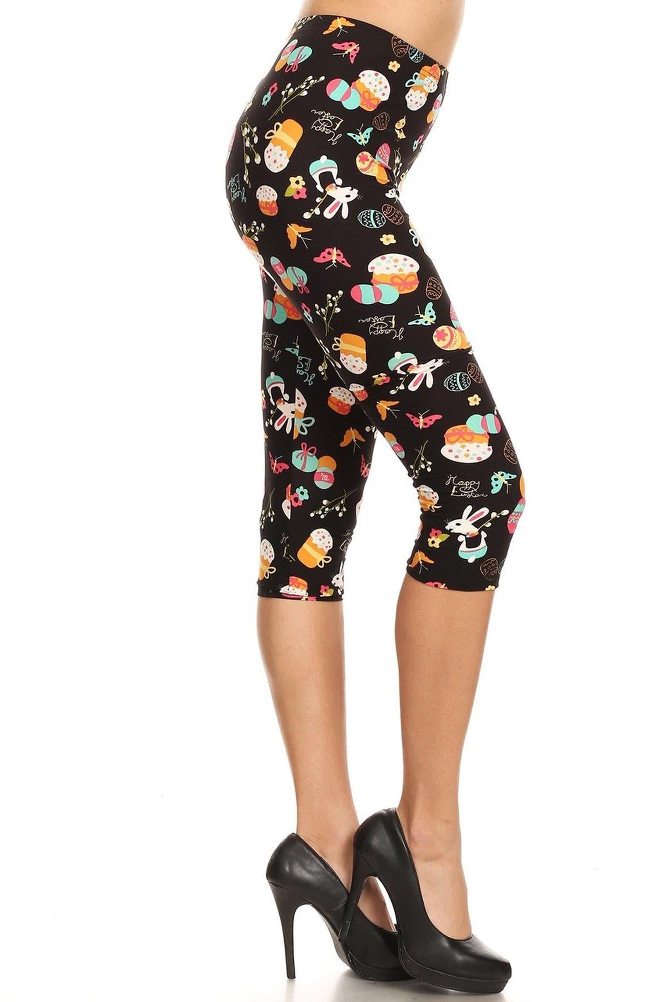 Wholesale Buttery Smooth Easter Extravaganza Plus Size  Capris