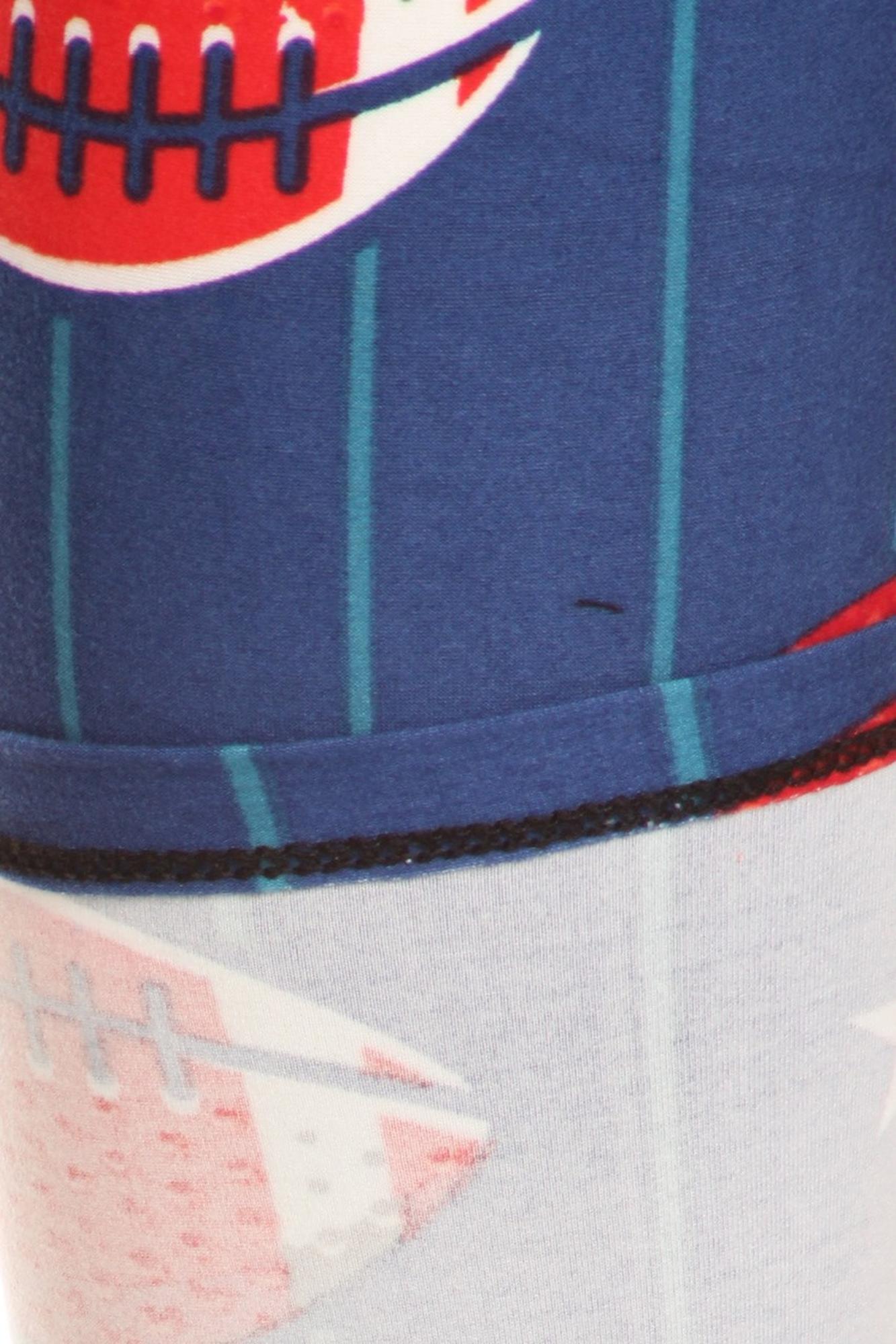 Wholesale Buttery Soft Football Plus Size Capris - LIMITED EDITION