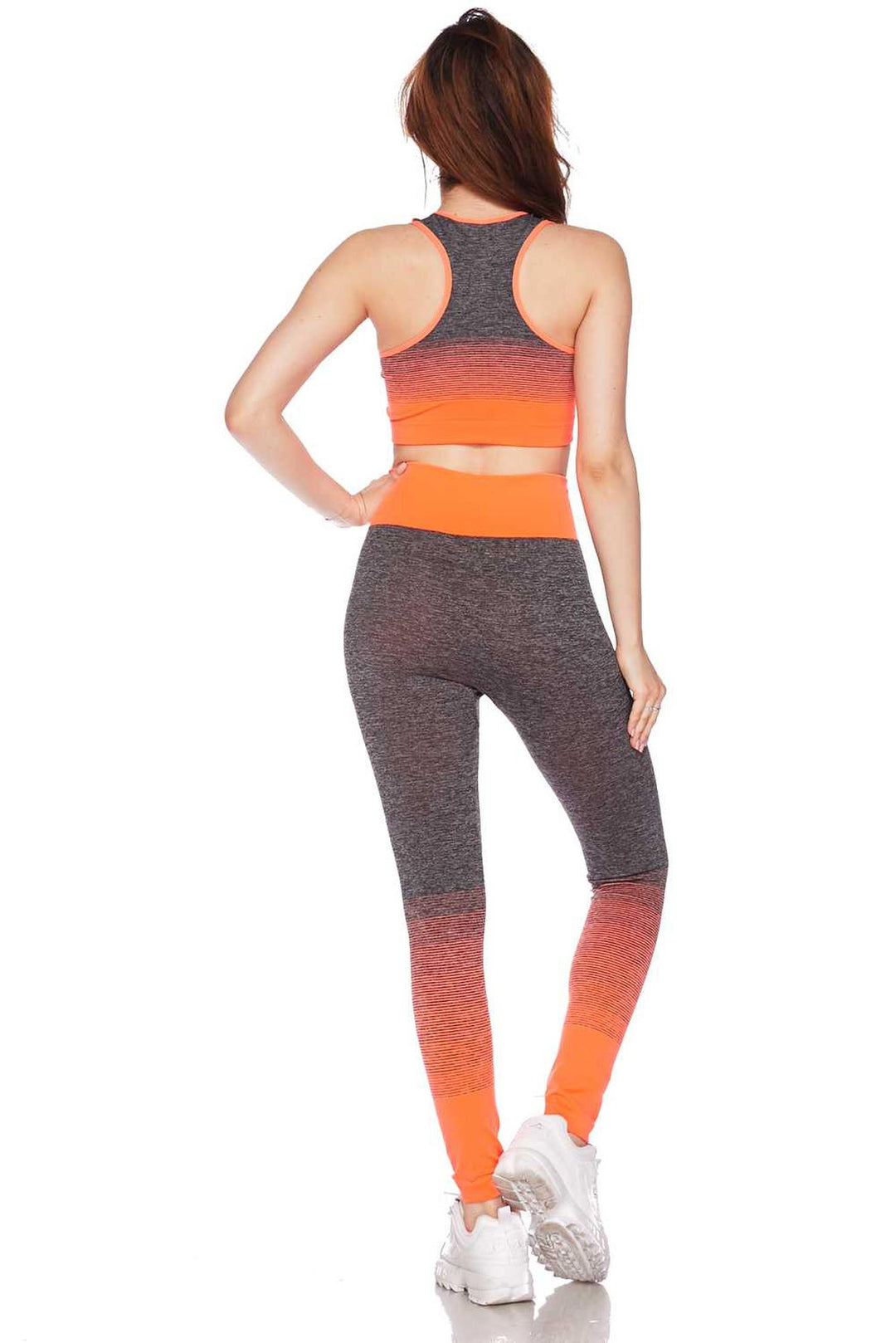 Wholesale Premium 2 Color Ombre Sport Bra and Legging Set
