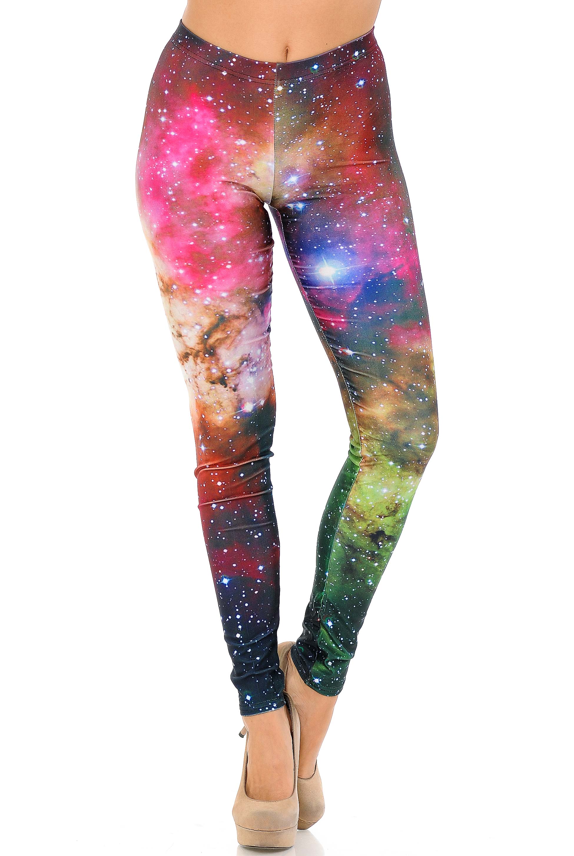 Wholesale Graphic Print Lucid Nebula Galaxy Leggings