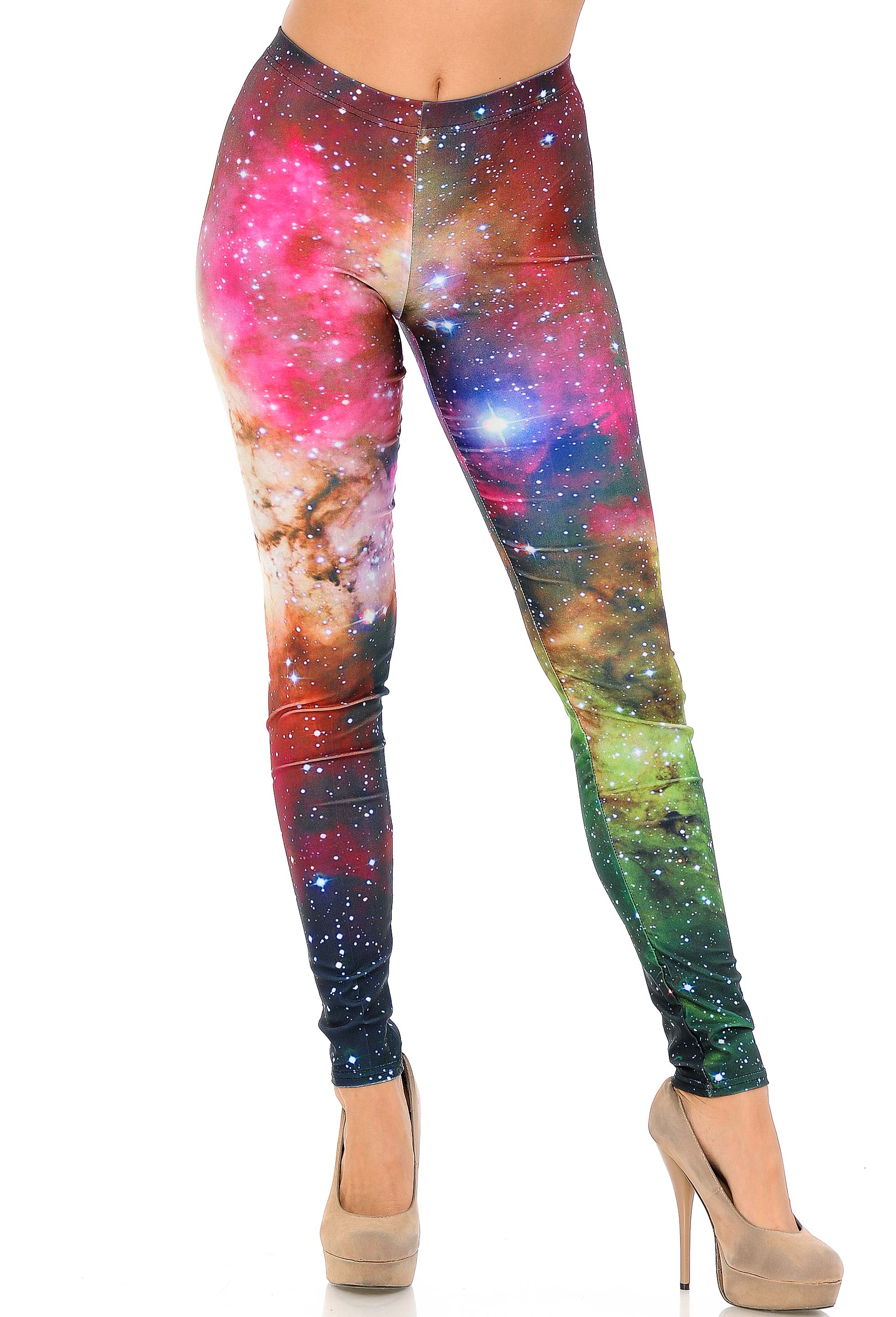 Wholesale Graphic Print Lucid Nebula Galaxy Leggings