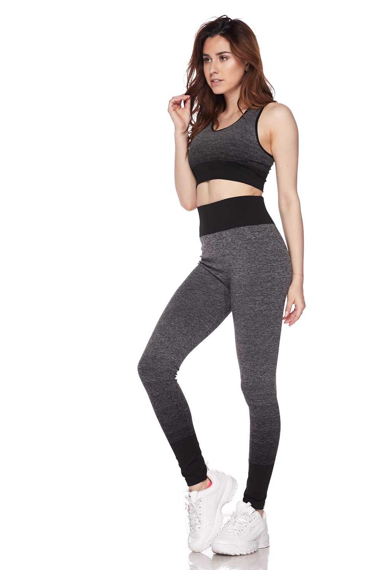 Wholesale Premium 2 Color Ombre Sport Bra and Legging Set