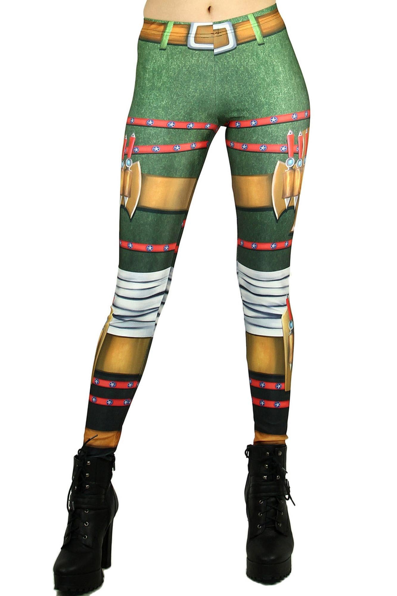 Wholesale Graphic Print Combat Vixen Leggings