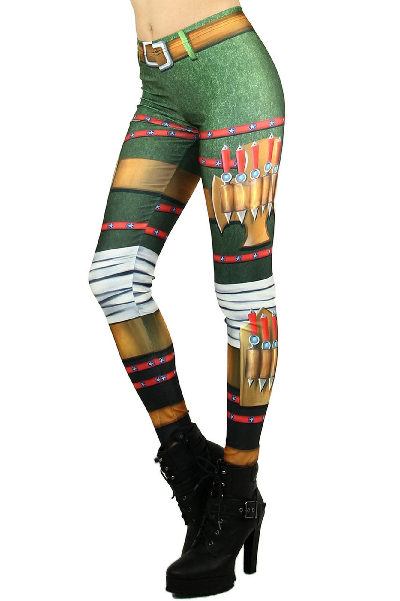 Wholesale Graphic Print Combat Vixen Leggings