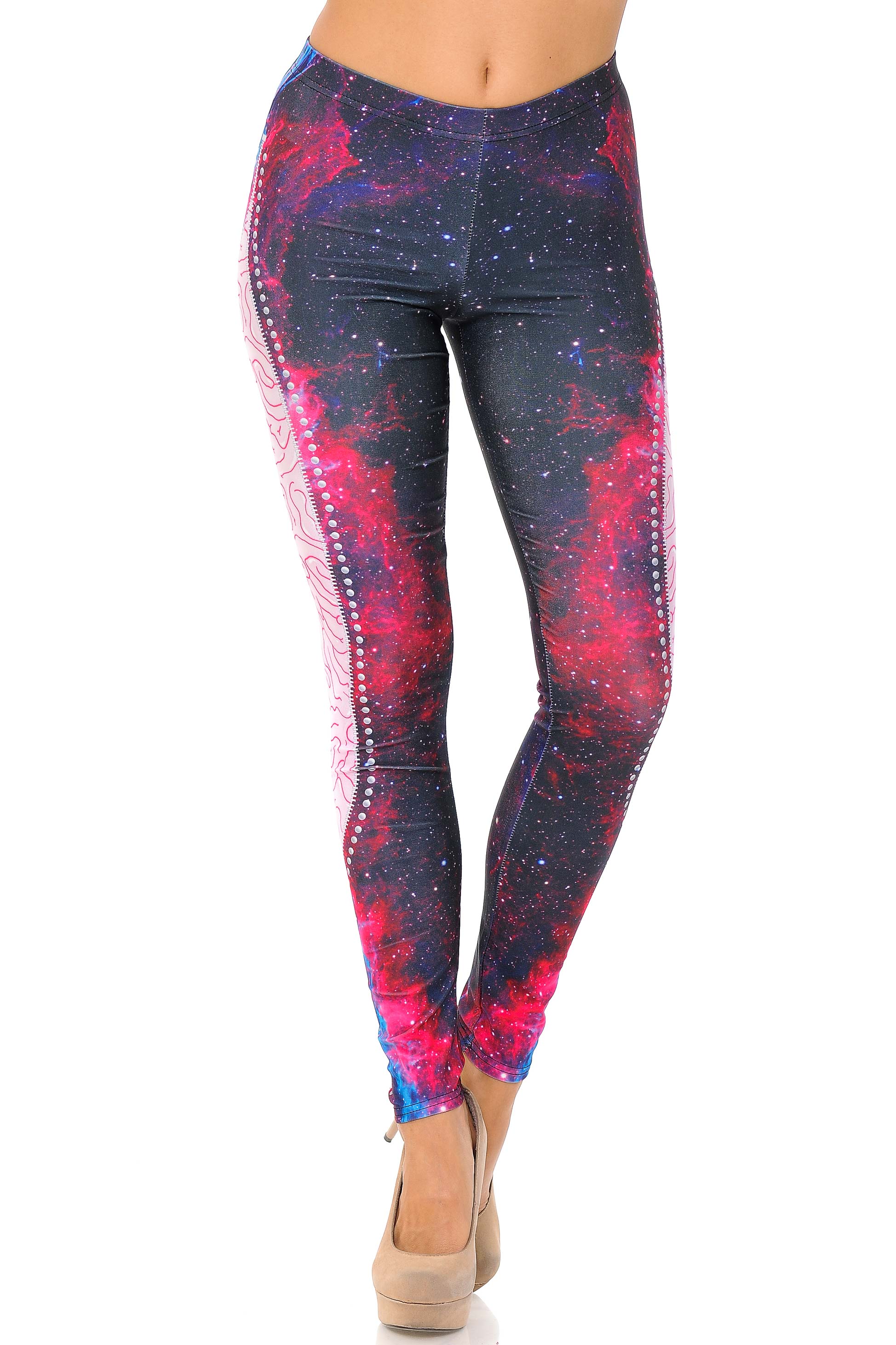 Wholesale Graphic Print Galaxy Exposure Leggings