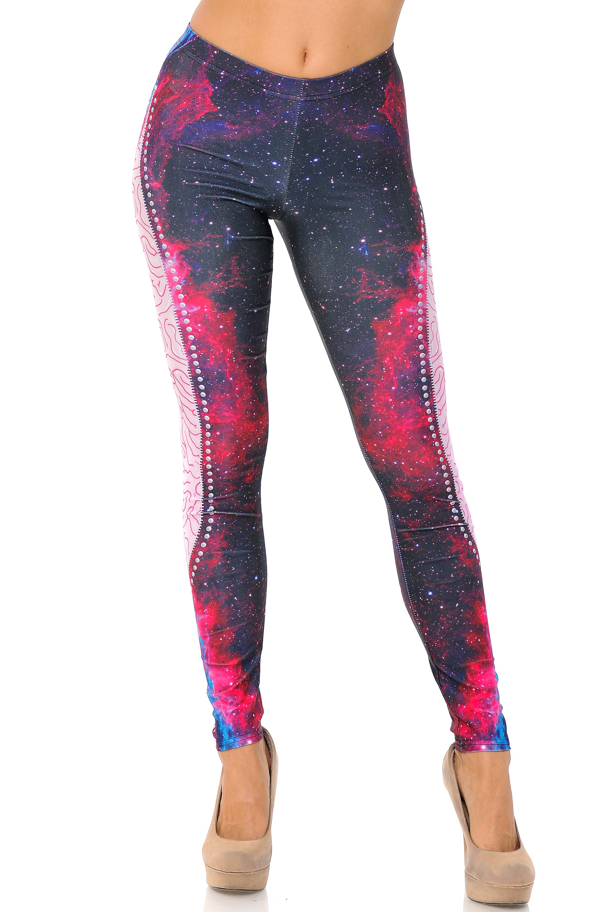 Wholesale Graphic Print Galaxy Exposure Leggings