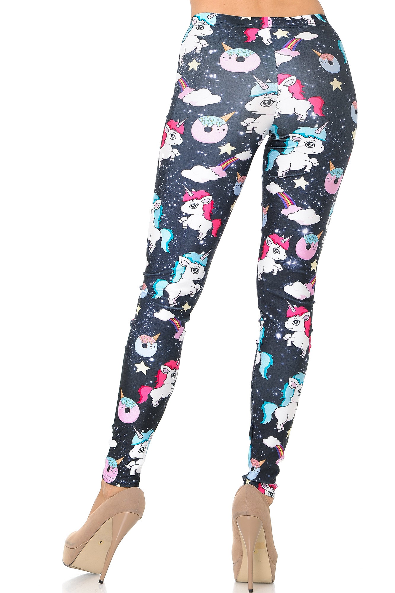 Wholesale Graphic Print Unicorn Rainbow and Treats Leggings