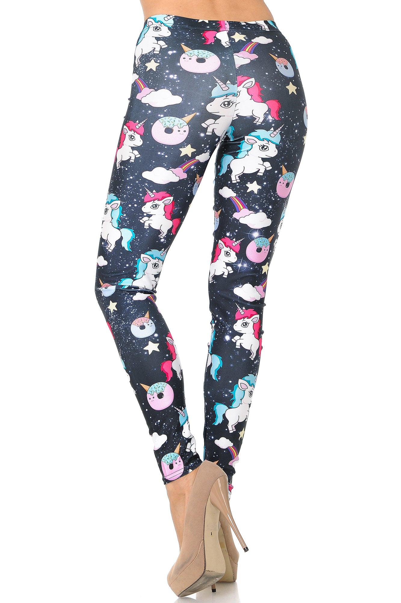 Wholesale Graphic Print Unicorn Rainbow and Treats Leggings