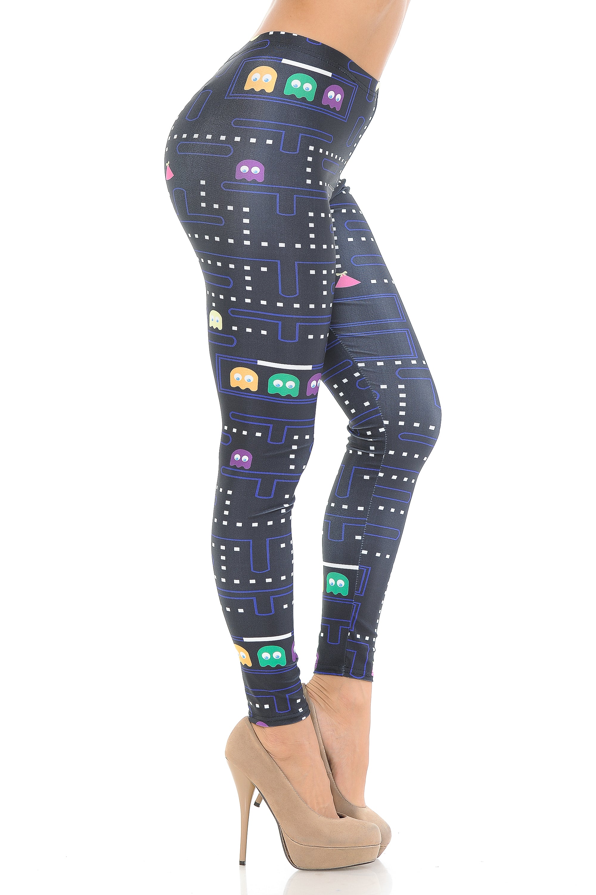 Wholesale Graphic Printed Vintage Pacman Leggings