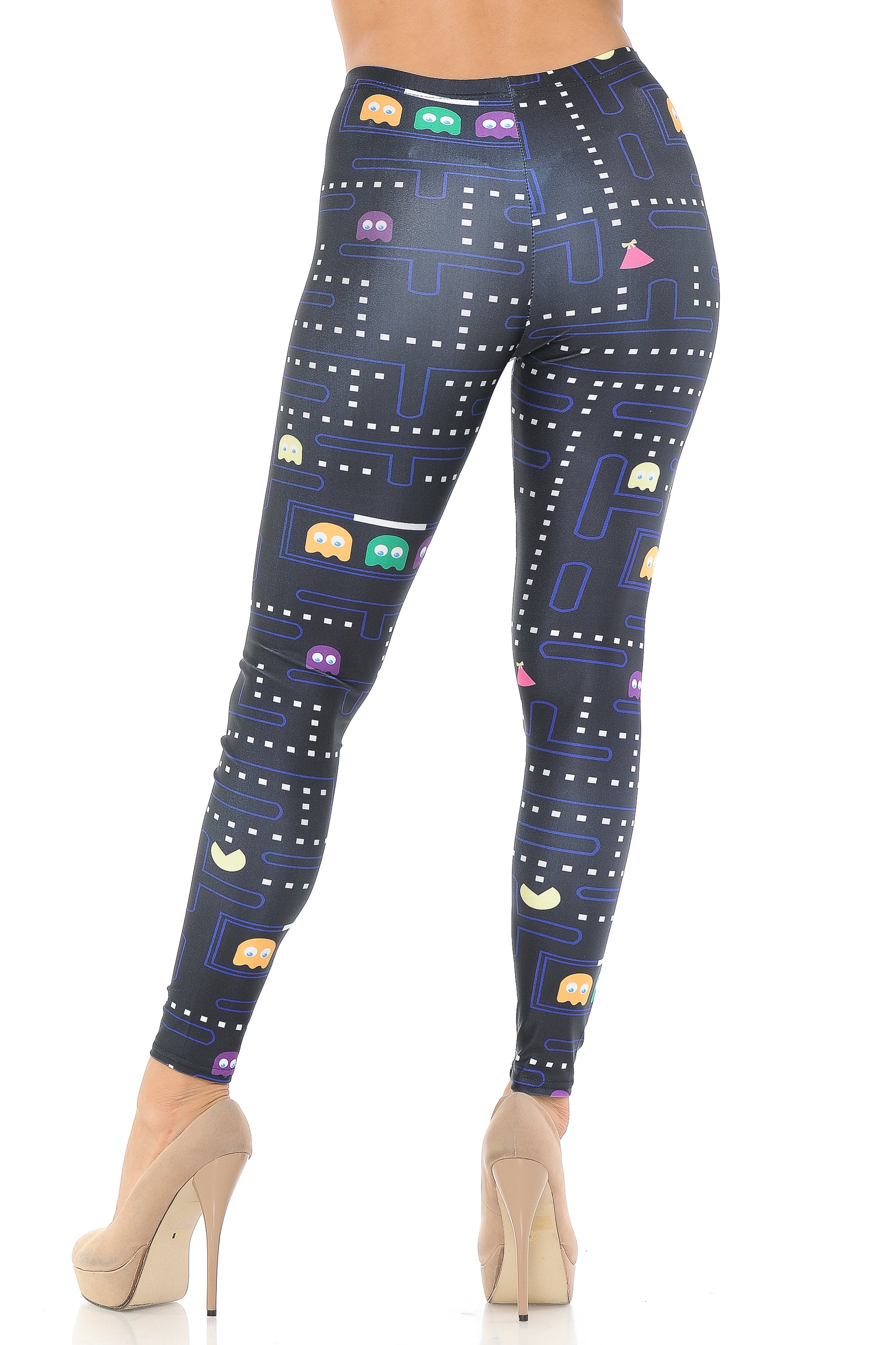 Wholesale Graphic Printed Vintage Pacman Leggings